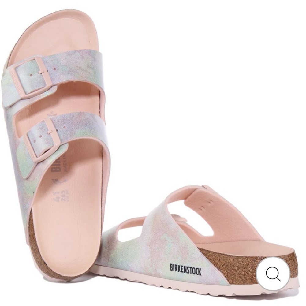 RARE Birkenstock Iridescence Pink Sandals with Matching Footbed